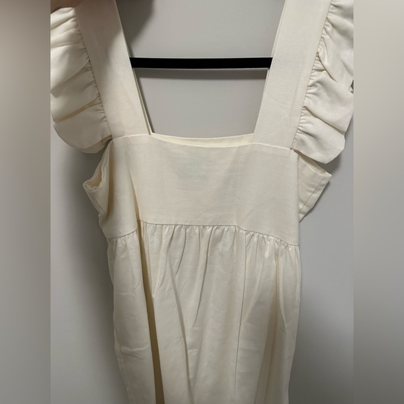 Off white Ruffle mini dress - Picture 3 of 3